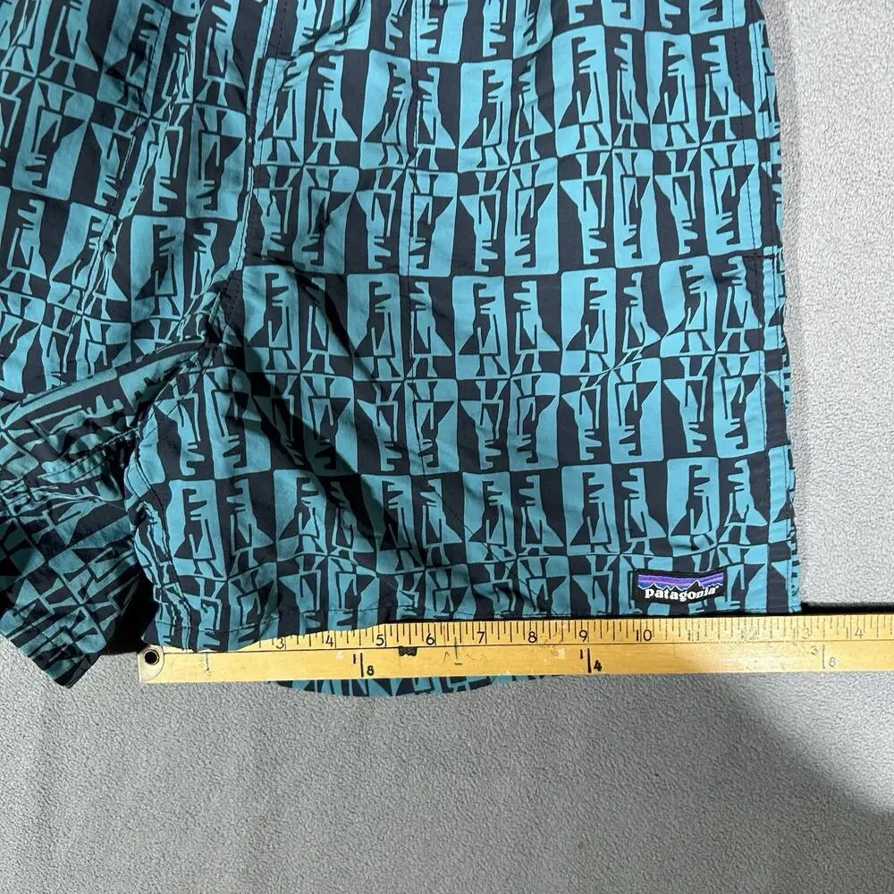 Patagonia Swim Baggies Shorts Trunks Men's Medium Blue Aztec Lined 4.5